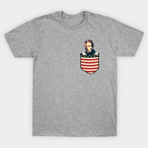 Andrew Jackson In My Pocket T-Shirt by Nerd_art